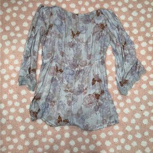 Off the shoulder flowy romper